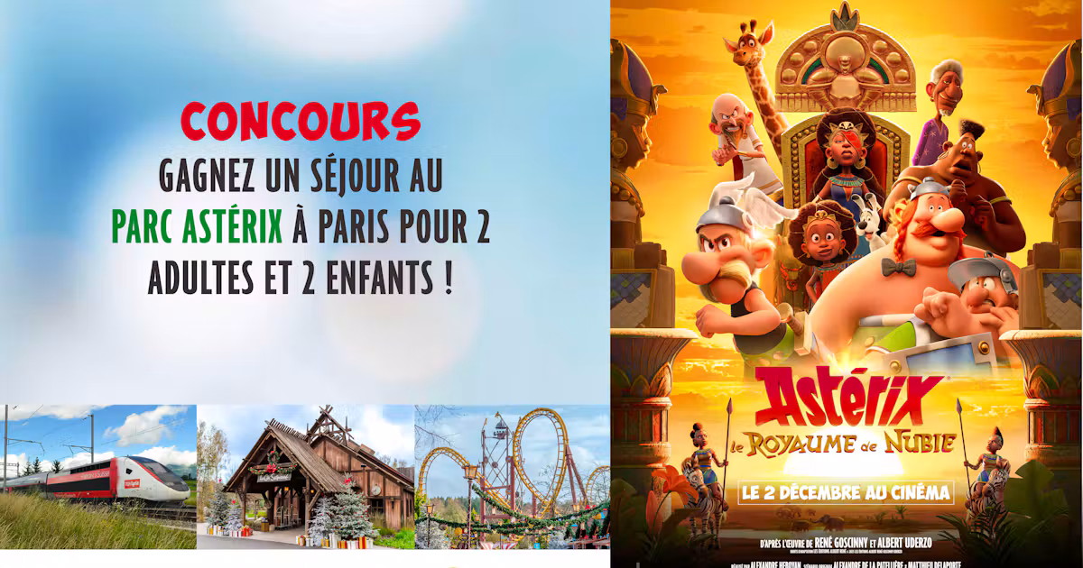 séjour au Parc Astérix pour 2 adultes et 2 enfants